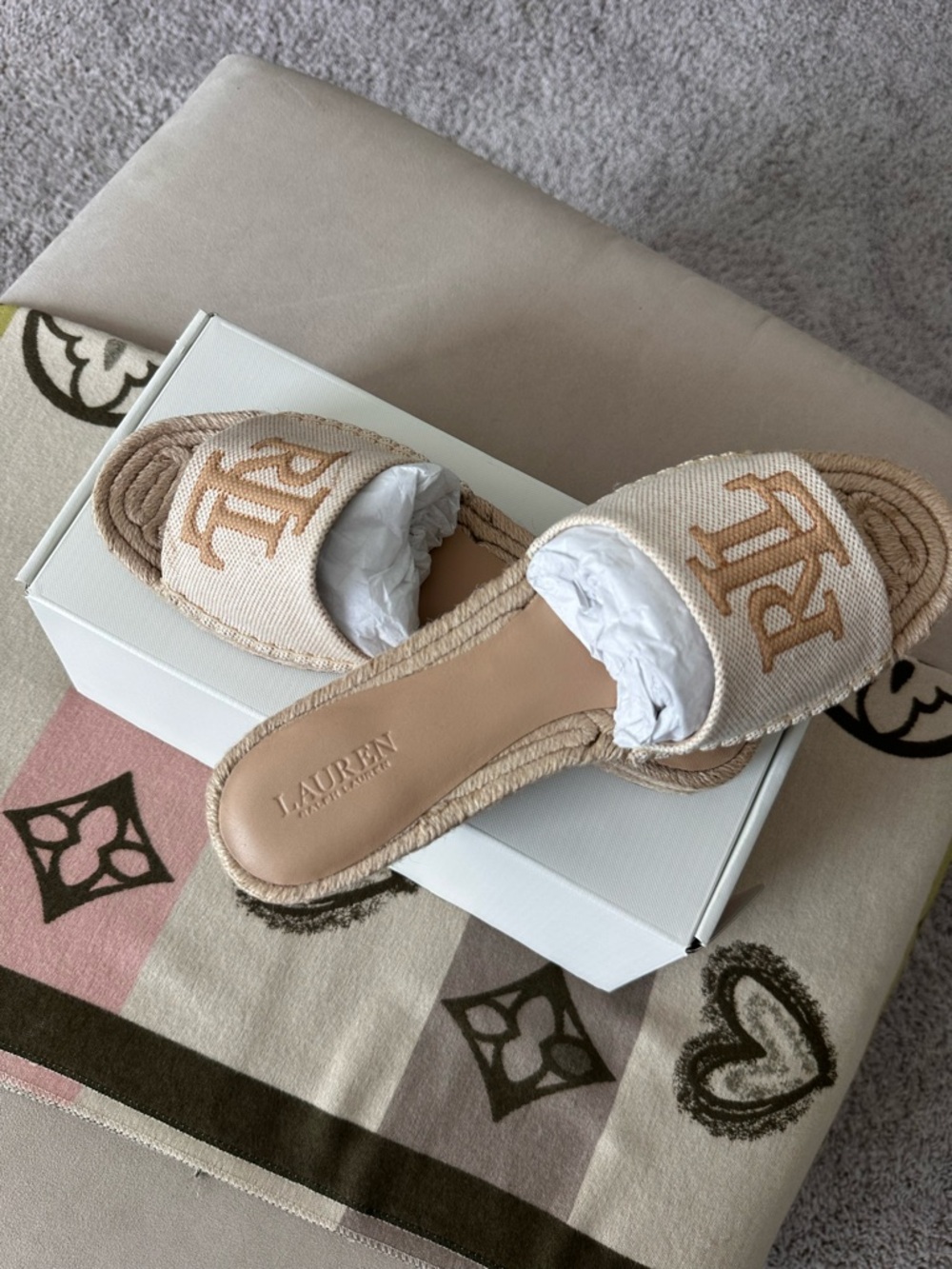 Lauren Ralph Lauren Polly Espadrille Slide Sandals
